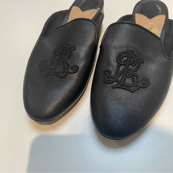 Lauren Ralph Lauren Black Embroidered Sandals - Picture 8 of 8